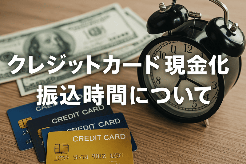 クレジットカード現金化の振込時間について