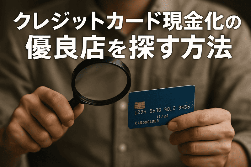クレジットカード現金化の優良店を探す方法