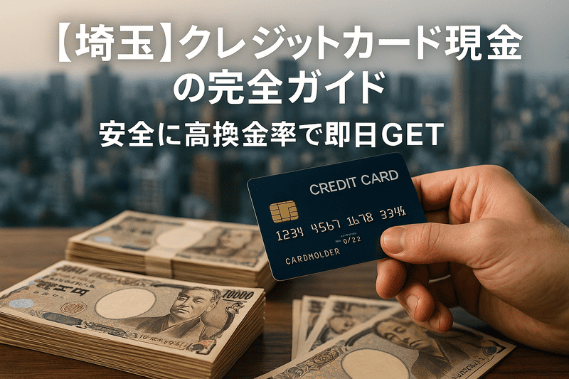 【埼玉】クレジットカード現金化の完全ガイド｜安全に高換金率で即日GET