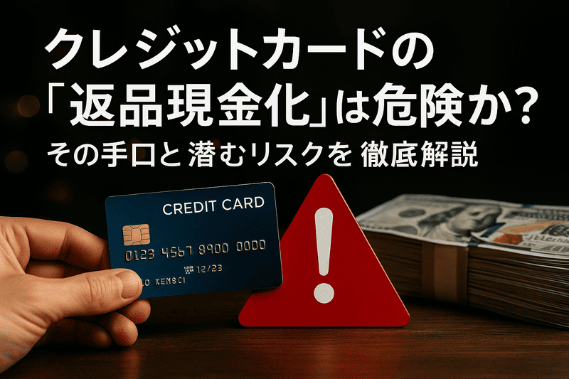 クレジットカードの「返品現金化」は危険か？その手口と潜むリスクを徹底解説