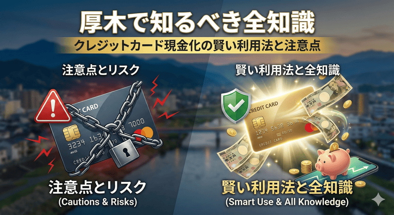 [厚木で知るべき全知識] クレジットカード現金化の賢い利用法と注意点